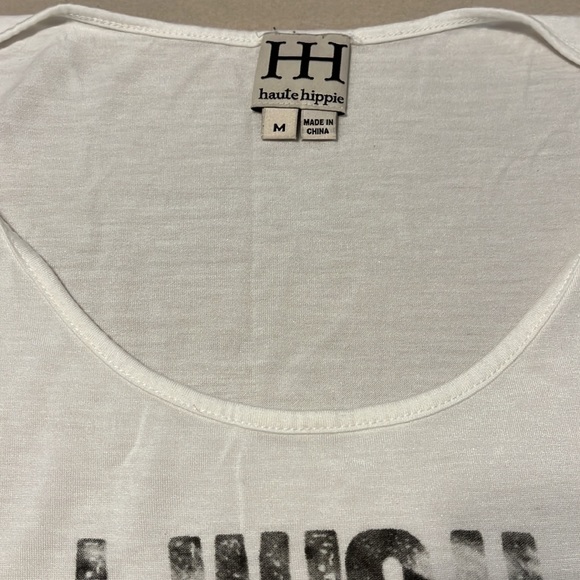 Haute Hippie Oversized Graphic Muscle Tank Women’s Medium - Picture 2 of 5